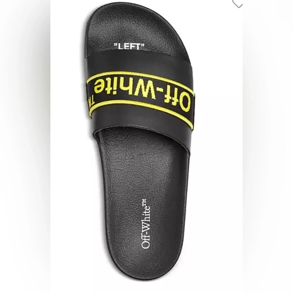 Off-White Men's Industrial Belt Logo Slide Sandals